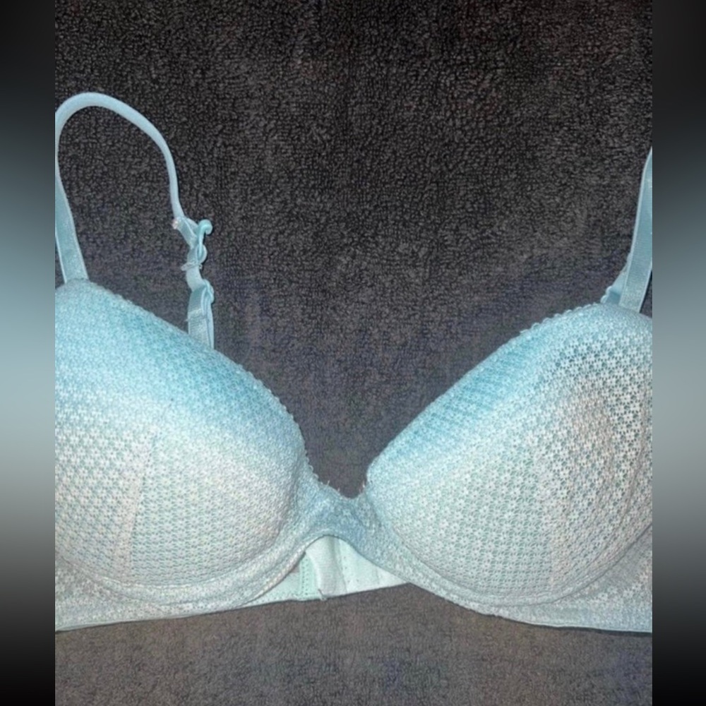 H&M teal turquoise push-up pushup bra 34B